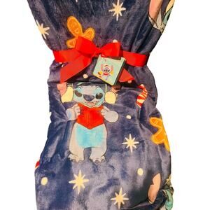 Stitch Gingerbread Christmas throw 60 by 70 inch